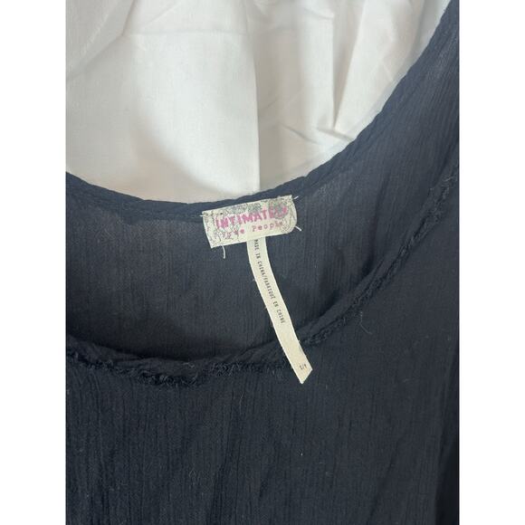 Intimately Free People Raw Hem Swing Oversized Tank Size Small black - Picture 2 of 6